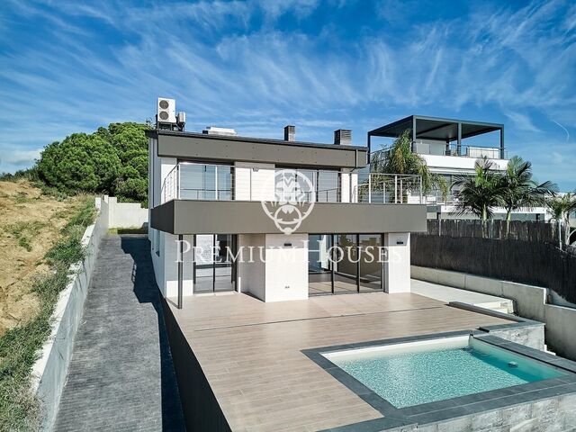 Exclusive modern design villa for sale in Arenys de Mar, Costa del Maresme, Spain.